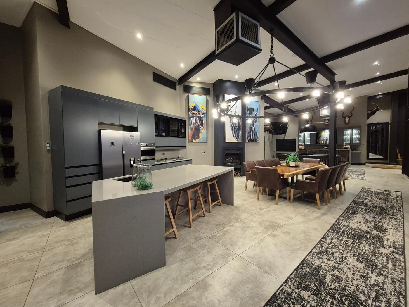 Baobab House common area - evening atmosphere